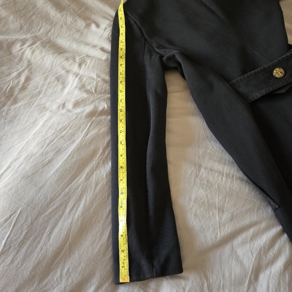 Denim & Supply Ralph Lauren Military Double-Breasted Trench Coat Black Womens M - Picture 13 of 16